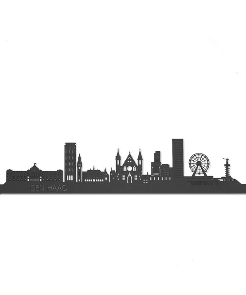 Casa Sentir Wandecoratie - Skyline Den Haag - Zwart