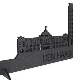 Wandecoratie - Skyline Den Haag - Zwart