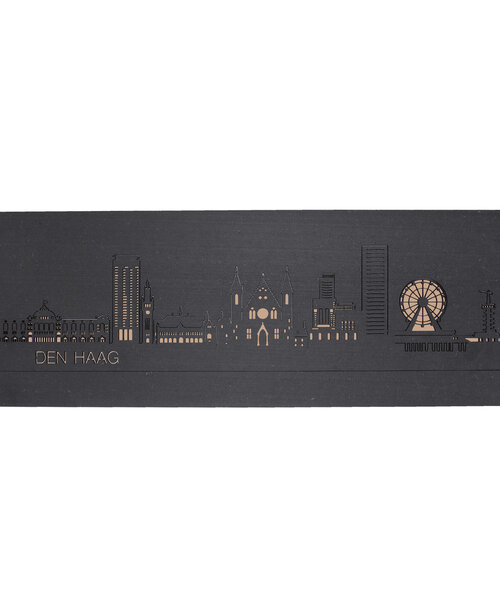 Casa Sentir Wandecoratie - Skyline Den Haag - Zwart