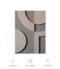Wanddecoratie Felto Octa - Taupe&Sand