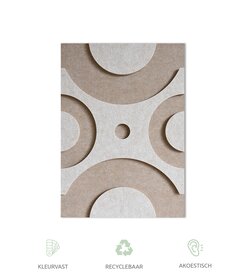 Wanddecoratie Felto Spider - Sand&White