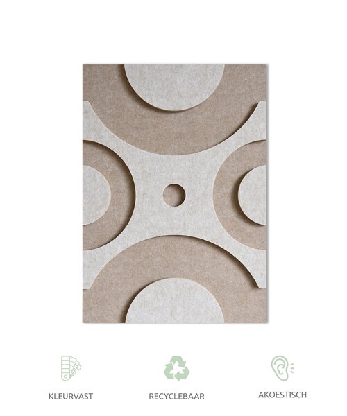 Casa Sentir Wanddecoratie Felto Spider - Sand&White