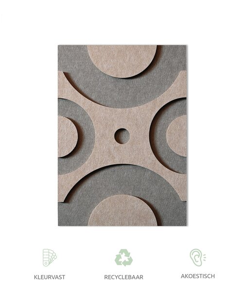 Casa Sentir Wanddecoratie Felto Spider - Taupe&Sand