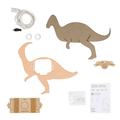 Van Tjalle en Jasper Dino wandlamp Parasaurolophus