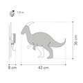 Van Tjalle en Jasper Dino wandlamp Parasaurolophus
