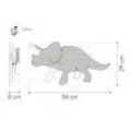 Van Tjalle en Jasper Dino wandlamp Triceratops