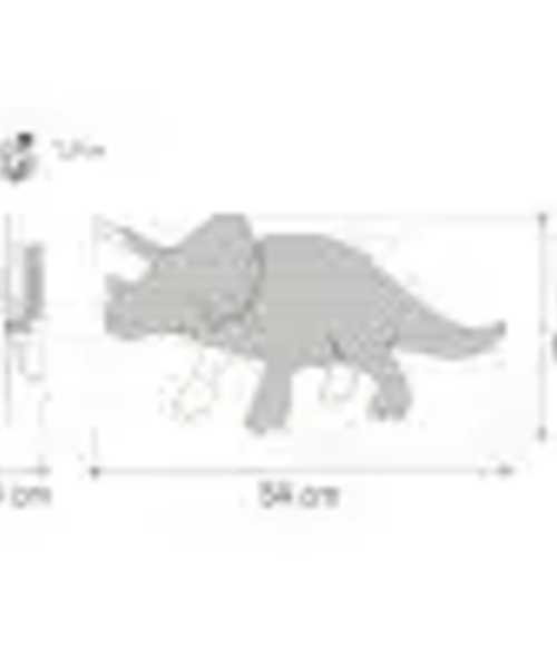 Van Tjalle en Jasper Dino wandlamp Triceratops