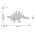 Van Tjalle en Jasper Dino wandlamp Stegosaurus