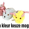 Fofos Fofos pluche muis met glitterstaart Fofos Fofos pluche muis met glitterstaart