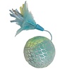 Cat 'n' caboodle Happy pet mermaid bal groot met veren blauw Cat 'n' caboodle Happy pet mermaid bal groot met veren blauw
