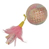 Cat 'n' caboodle Happy pet mermaid bal groot met veren roze Cat 'n' caboodle Happy pet mermaid bal groot met veren roze