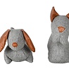 Merkloos Deurstopper hond vilt / pu assorti Merkloos Deurstopper hond vilt / pu assorti