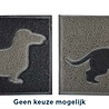 Merkloos Deurmat teckel pvc assorti Merkloos Deurmat teckel pvc assorti