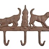 Merkloos Hanger 5 honden gietijzer Merkloos Hanger 5 honden gietijzer