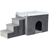 Trixie Trixie hondenmand huis harvey met trap grijs / wit Trixie Trixie hondenmand huis harvey met trap grijs / wit