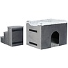 Trixie Trixie hondenmand huis harvey met trap grijs / wit Trixie Trixie hondenmand huis harvey met trap grijs / wit