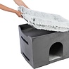 Trixie Trixie hondenmand huis harvey met trap grijs / wit Trixie Trixie hondenmand huis harvey met trap grijs / wit