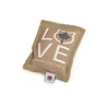 Canadiancat company Canadian cat speelkussen love met catnip bruin / beige Canadiancat company Canadian cat speelkussen love met catnip bruin / beige