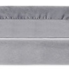 Bia bed Bia bed royal fluweel hoes voor hondenmand grijs Bia bed Bia bed royal fluweel hoes voor hondenmand grijs