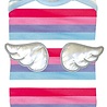 Croci Croci t-shirt hond top wings gestreept Croci Croci t-shirt hond top wings gestreept