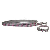 Little rascals Little rascals puppy halsband met lijn roze Little rascals Little rascals puppy halsband met lijn roze