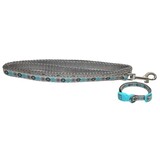 Little rascals Little rascals puppy halsband met lijn blauw