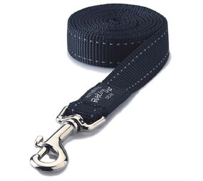 Rogz for dogs Rogz for dogs fanbelt long lijn zwart Rogz for dogs Rogz for dogs fanbelt long lijn zwart