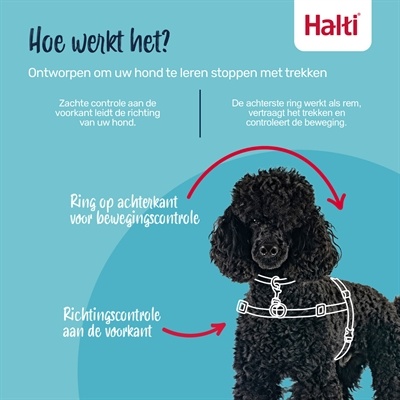 Halti Halti harness front control zwart Halti Halti harness front control zwart