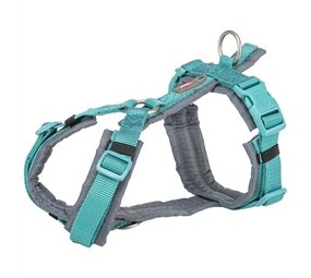 Trixie Trixie hondentuig premium trekking aqua blauw / grafiet grijs Trixie Trixie hondentuig premium trekking aqua blauw / grafiet grijs
