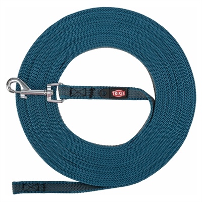 Trixie Trixie hondenriem sleeplijn met rubber anti slip petrol blauw