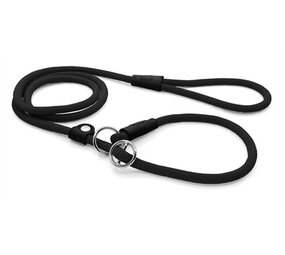 Morso Morso hondenriem retrieverlijn soft rope gerecycled zwart Morso Morso hondenriem retrieverlijn soft rope gerecycled zwart