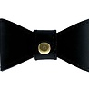 Sazzz vlinderstrik glamper classic leer zwart Sazzz vlinderstrik glamper classic leer zwart