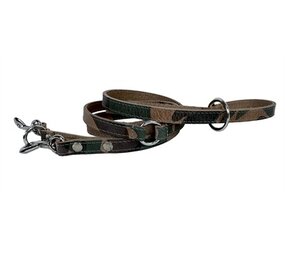 Sazzz hondenriem fearless vintage verstelbaar leer camouflage Sazzz hondenriem fearless vintage verstelbaar leer camouflage