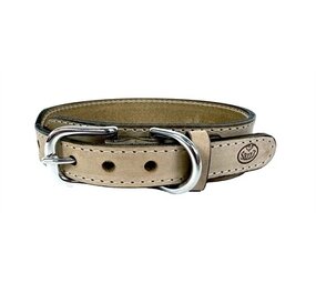 Sazzz halsband hond boho vintage leer beige Sazzz halsband hond boho vintage leer beige