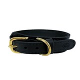 Sazzz halsband hond pioneer classic leer zwart Sazzz halsband hond pioneer classic leer zwart