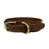 Sazzz halsband hond pioneer classic leer zadel bruin Sazzz halsband hond pioneer classic leer zadel bruin