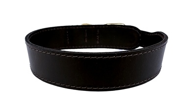 Sazzz halsband hond pioneer classic leer donkerbruin Sazzz halsband hond pioneer classic leer donkerbruin