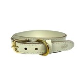 Sazzz halsband hond pioneer classic leer creme Sazzz halsband hond pioneer classic leer creme