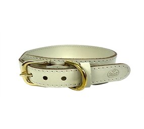 Sazzz halsband hond pioneer classic leer creme Sazzz halsband hond pioneer classic leer creme