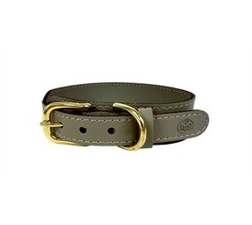 Sazzz halsband hond pioneer classic leer taupe Sazzz halsband hond pioneer classic leer taupe