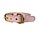 Halsband hond | Verstelbaar | Licht roze | Leer | Sazzz