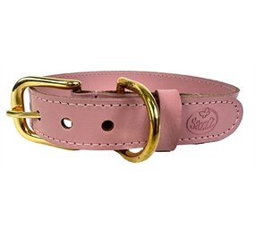 Sazzz halsband hond braveheart classic leer roze Sazzz halsband hond braveheart classic leer roze