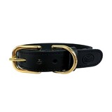 Sazzz halsband hond braveheart classic leer zwart Sazzz halsband hond braveheart classic leer zwart
