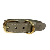 Sazzz halsband hond braveheart classic leer taupe Sazzz halsband hond braveheart classic leer taupe