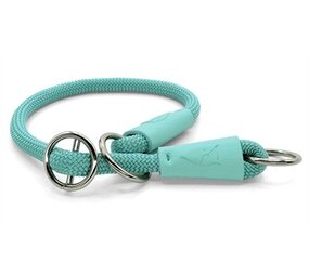 Morso Morso half slip halsband hond regular rope gerecycled aquamarine blauw Morso Morso half slip halsband hond regular rope gerecycled aquamarine blauw
