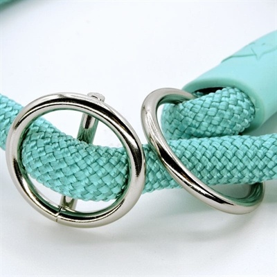 Morso Morso half slip halsband hond regular rope gerecycled aquamarine blauw Morso Morso half slip halsband hond regular rope gerecycled aquamarine blauw
