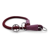 Morso Morso half slip halsband hond soft rope gerecycled plum paars Morso Morso half slip halsband hond soft rope gerecycled plum paars