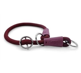 Morso Morso half slip halsband hond soft rope gerecycled plum paars Morso Morso half slip halsband hond soft rope gerecycled plum paars