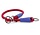 Morso half slip halsband hond regular rope gerecycled red velvet rood