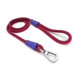 Morso Morso hondenriem regular rope gerecycled red velvet rood